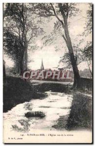 Old Postcard Saint Pair knew Sea The Church view of the river