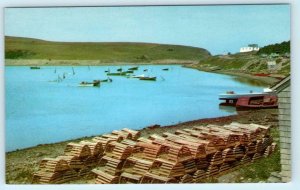 BAY ST. LOUIS, Nova Scotia Canada ~ FISHING VILLAGE Cape Breton Island Postcard