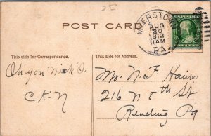 Postcard The Best Spot in Myerstown PA 1912