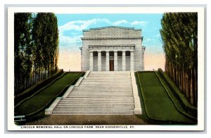 Lincoln Memorial Hall Lincoln Farm Hodgenville Kentucky KY UNP WB Postcard R25