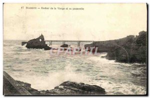 Old Postcard Biarritz Rock of the Virgin and The Gateway