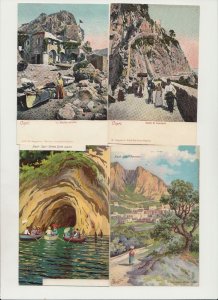 CAPRI ITALY 57 Vintage Postcards mostly pre-1920 (L5611)