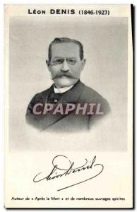 Old Postcard L?on Denis Author of After the death and many spiritualists works