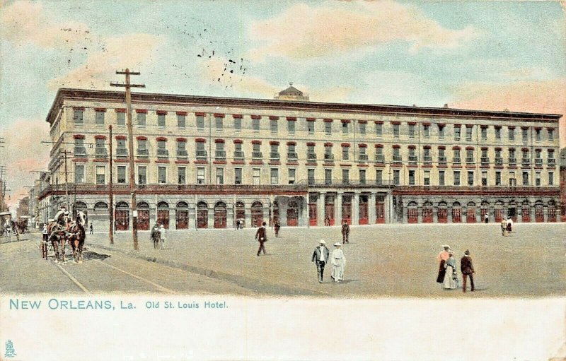 NEW ORLEANS LOUISIANA~OLD ST LOUIS HOTEL~1909 TUCK SERIES PUBLISHED POSTCARD