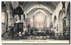 Postcard Old Gumiliau Interior of I Church