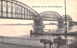 Spoorbrug over de Waal bij Nijmegen Holland Unused 