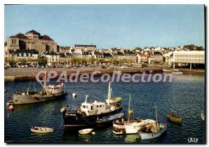 Postcard Modern Concarneau The Port And I'Eglise