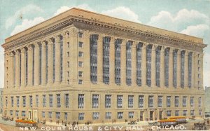 Chicago Illinois c1910 Postcard New Court House & City Hall