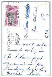 Bermuda Postcard River View Near Gibb's Hill Lighthouse 1959 Vintage Posted