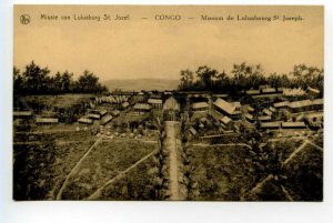 490593 Belgian Congo Saint Joseph mission in Luluaburg Vintage postcard