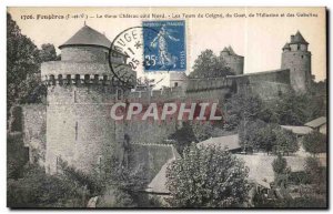 Old Postcard Fougeres Chateau Old North coast Coigny Towers Lookout Melurine ...