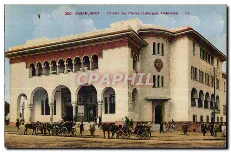 Old Postcard The Casablanca Hotel Post