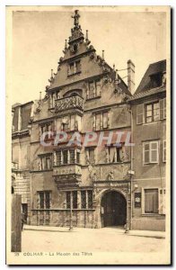 Old Postcard Colmar home of heads