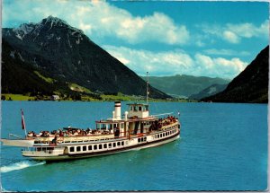 Polle Oberwesser Weserdampfer und Burg Ship Vintage Postcard BS22