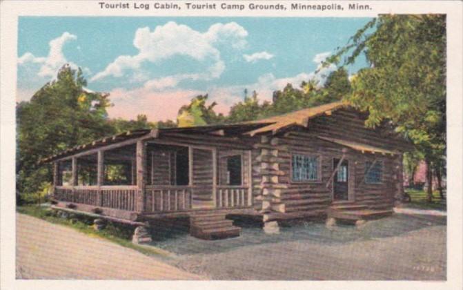 Minnesota Minneapolis Tourist Log Cabin Tourist Camp Grounds