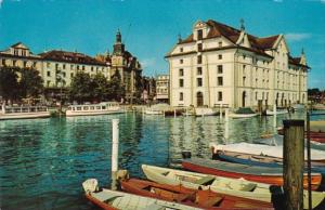 Switzerland Rorschach am Bodeseee Hafen und Kornhaus