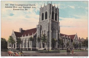 First Congregational Church, Admiral Boulevard and Highland Avenue, Kansas Ci...