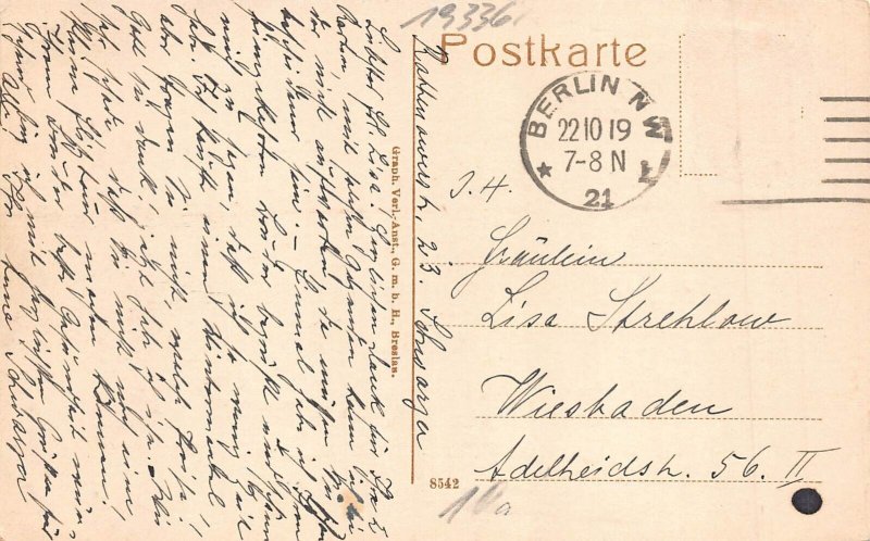 L115 Germany Wilsnack 1919 School postcard