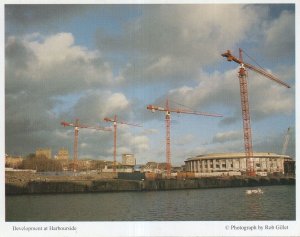 Development at Harbourside Bristol River Cranes 1990s Postcard