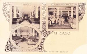 Marshall Field Chicago, MultiView of Store Departments, UDB Vintage Postcard F18