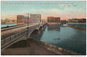 E.Fourth St. Bridge with Y.M.C.A. on right and the syndicate building on left...