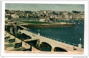 GUERNSEY, 1900-1910's; St. Peter Port From Castle Cornet