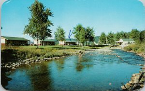 Deep Creek Motel Bonners Ferry ID Idaho c1962 w/ 4c Lincoln Stamp Postcard H10