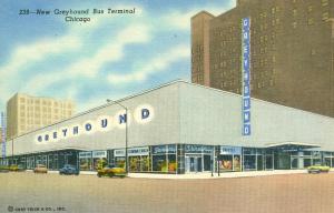 Greyhound Bus Line Terminal Station Depot Chicago IL 