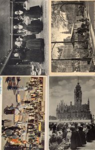 Middelburg Marktdag Real Photo 4x Antique Dutch Markets Postcard s