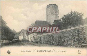 Old Postcard Loire Valley Chateaurenault Tower Carament