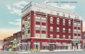 Illinois Vandalia Hotel Evans Curteich
