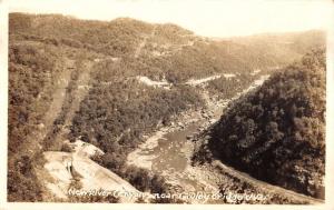 Gauley Bridge West Virginia New River Canyon Real Photo Antique Postcard K83233