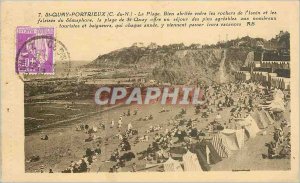 Old Postcard St Quay Portrieux (C N) plage.bien the sheltered between the roc...