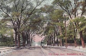 North Carolina Greensboro West Market Street 1913