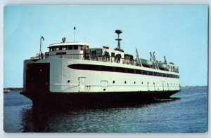 1960 Martha's Vineyard Massachusetts Postcard Ferry Islander Steamship Steamer
