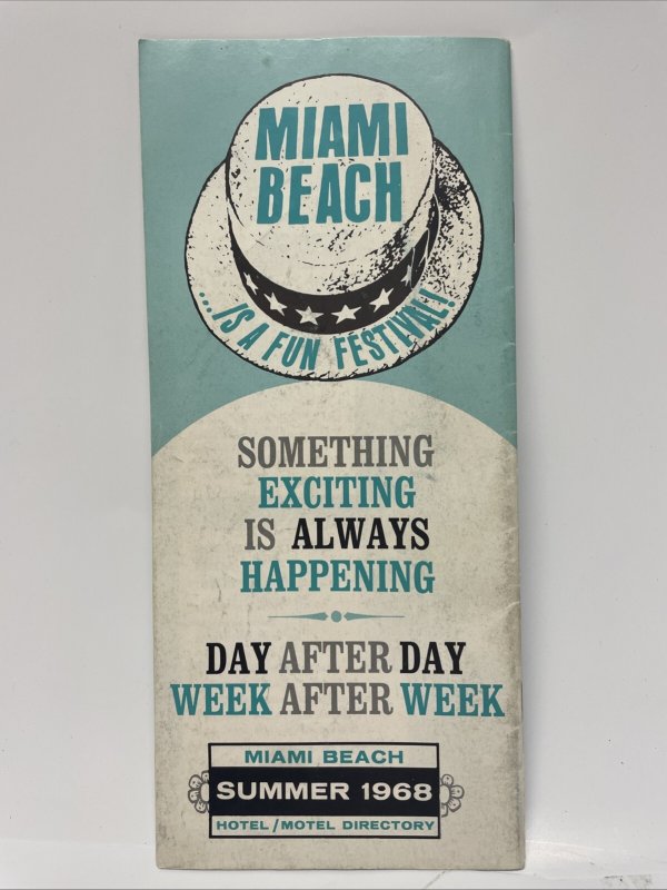 Miami Beach Hotel & Motel Directory, Summer 1968
