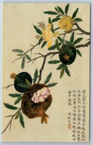 Chinese ART Bird & Flowers 花卉 鸟儿 齊白石 CHINA Post Cards in Folder LOT of 10 pcs