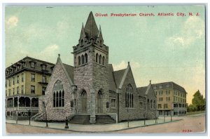 c1910's Olivet Presbyterian Church Building Atlantic City New Jersey NJ Postcard