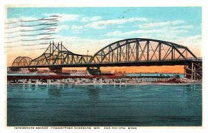 Postcard BRIDGE SCENE Duluth Minnesota MN AP5926