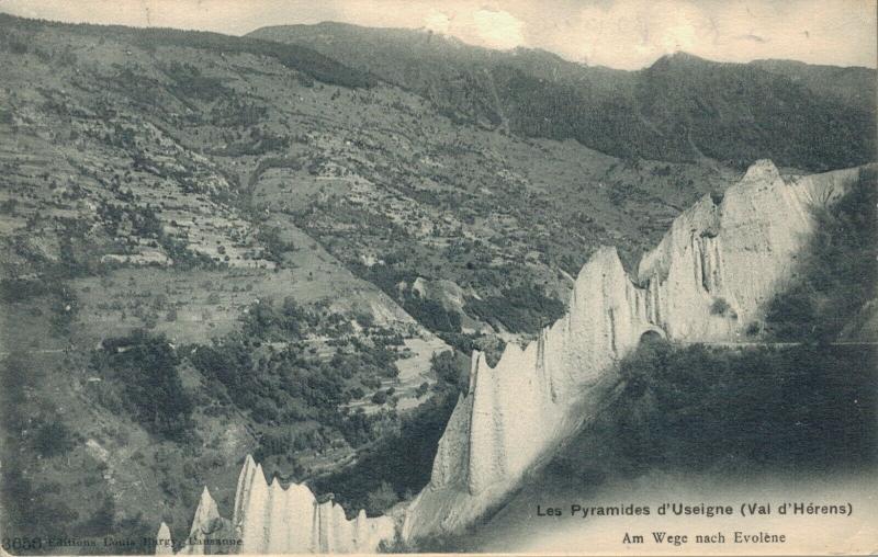 Switzerland Les Pyramides d'Euseigne Val d'Hérens Am Wege nach Evolène 02.45