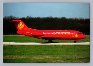 Aviation Airplane Postcard Palair Macedonian Airlines Fokker 28 BI9