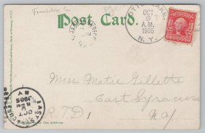 New York~Adirondack Mountains~Ampersand Pond~PM 1905~Vintage Postcard 