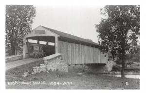 E31/ Pennsylvania Pa Real Photo RPPC Postcard 1950s Newburg Covered Bridge 16
