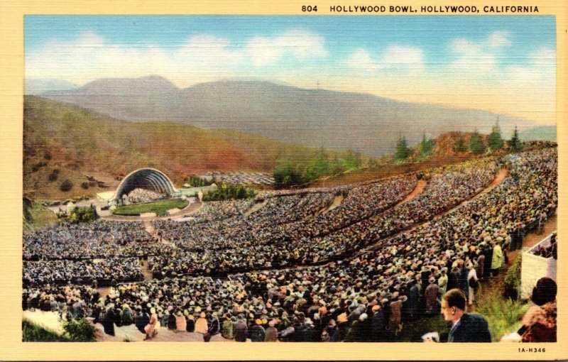 California Hollywood The Hollywood Bowl Curteich