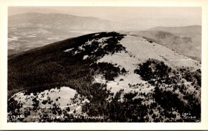 Washington Airplane View Mount Spokane Real Photo