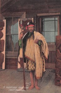 Ngathihuia Chieftian Ngatiraukawa New Zealand Old Postcard
