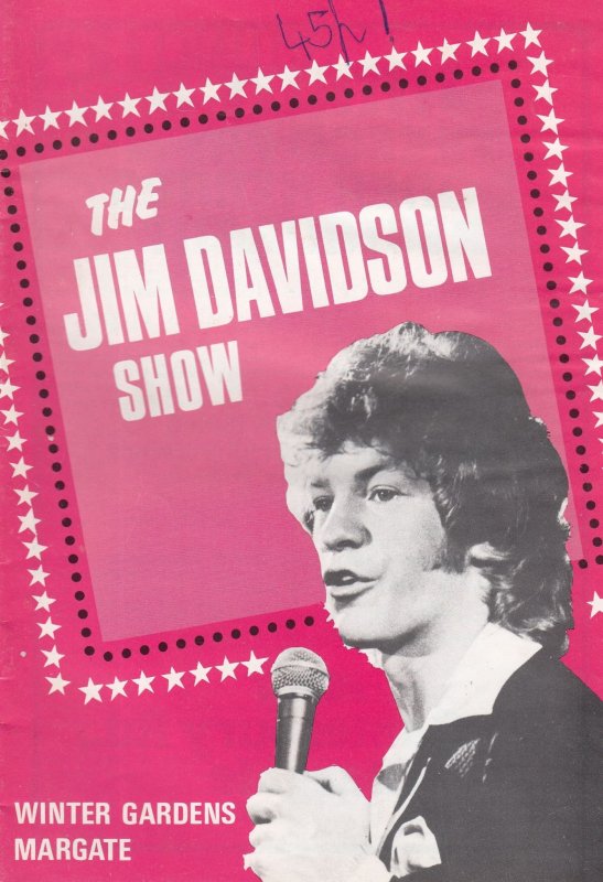 The Jim Davidson Comedy Show Margate Kent 1980 Theatre Programme