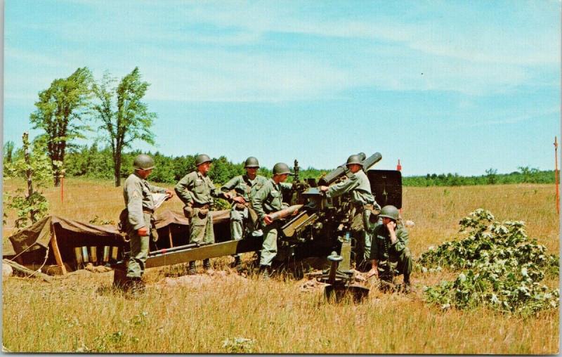 National Guard in Action Grayling Michigan MI Military Unused Postcard F1