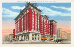 Pantlind Hotel, At Campau Square, Grand Rapids, Michigan, early postcard, Unused