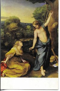 Noli me Tangere, by Corregio Fine painting, modern Spanish religious postcard